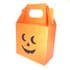 Halloween Pumpkin Sweetie Box With Double Face. Ghoulish Orange. Trick OR Treat